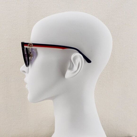 Gucci GG0416 Sunglasses Black Blue OS - Picture 12 of 16